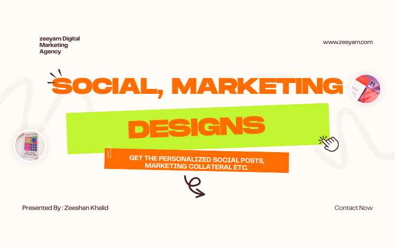 social post design, marketing collateral design by zeeyam