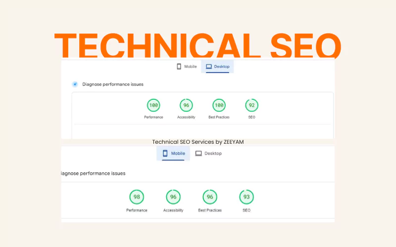 technical seo services by zeeyam digital marketing agency